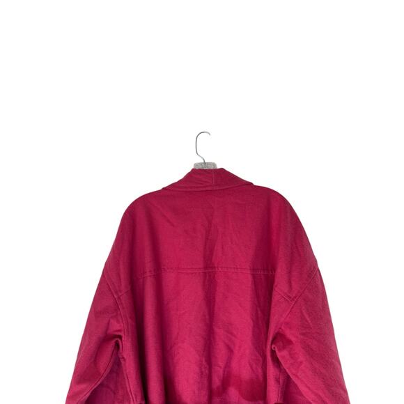 New with Tags Narciso Rodriguez Pink Belted Relaxed Trench Coat Overcoat Size XL - Picture 7 of 10